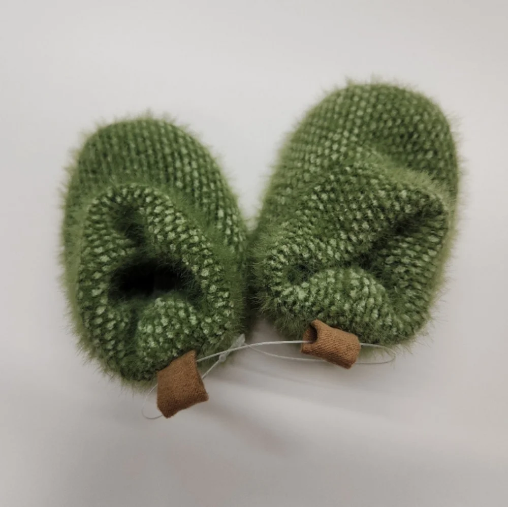 Baby Boys' Booties - Cloud Island Olive Green